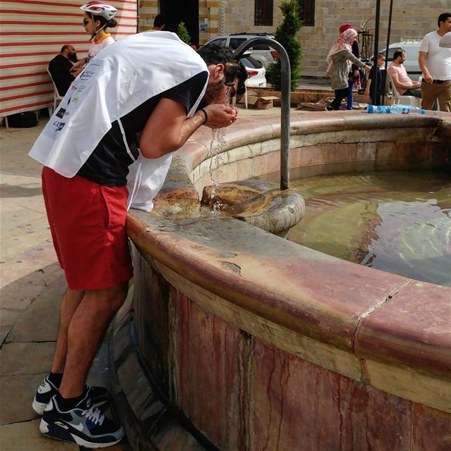 Best water comes from a clean Spring.  springwater  fountain  public ... (Dayr Al Qamar, Mont-Liban, Lebanon)
