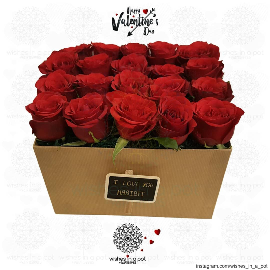 Blooming roses for the one you loveGet them this box on  valentinesday : + (Beirut, Lebanon)