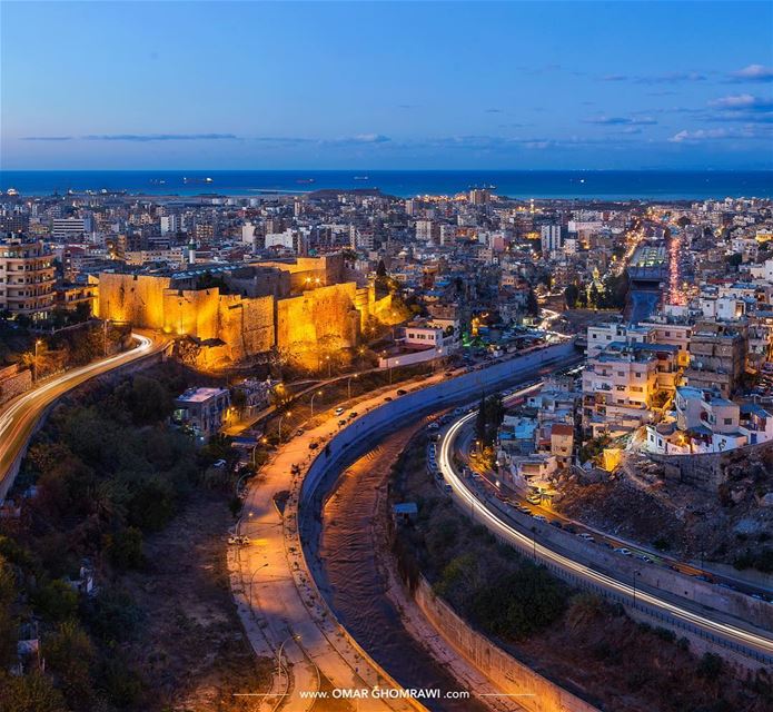 Blue Hour of the old city of Tripoliقلعة طرابلس والمدينة القديمة لحظات بعد (Tripoli, Lebanon)
