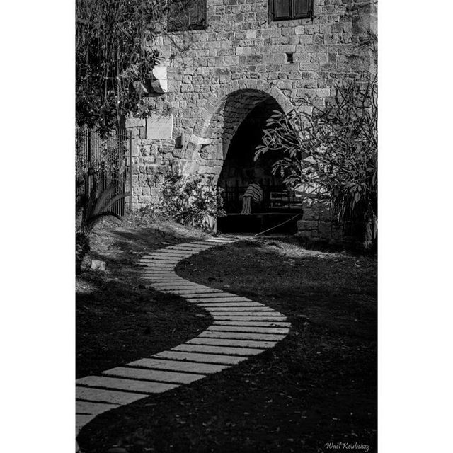  bnw  path  door  castle  blackandwhite  tree  street  photography ... (Byblos - Jbeil)
