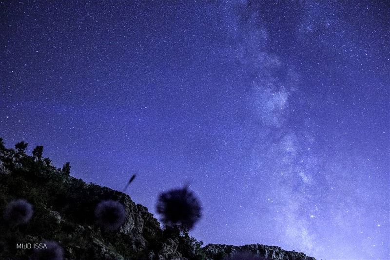 Boiling...  milkyway  lightbounce  light  sky  stars  nightmode ... (Jaj, Mont-Liban, Lebanon)