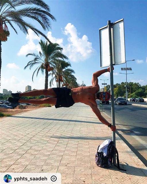 "Bored from gravity! 💪🇱🇧❤️ flaggingarroundlebanon➡️Tyre. ............ (Tyre, Lebanon)