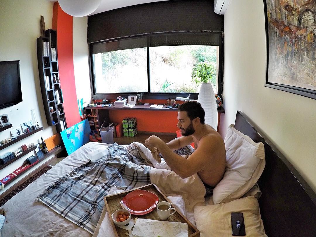 Breakfast in Bed, Probably One of the Best Things in Life 😊... (Beirut, Lebanon)