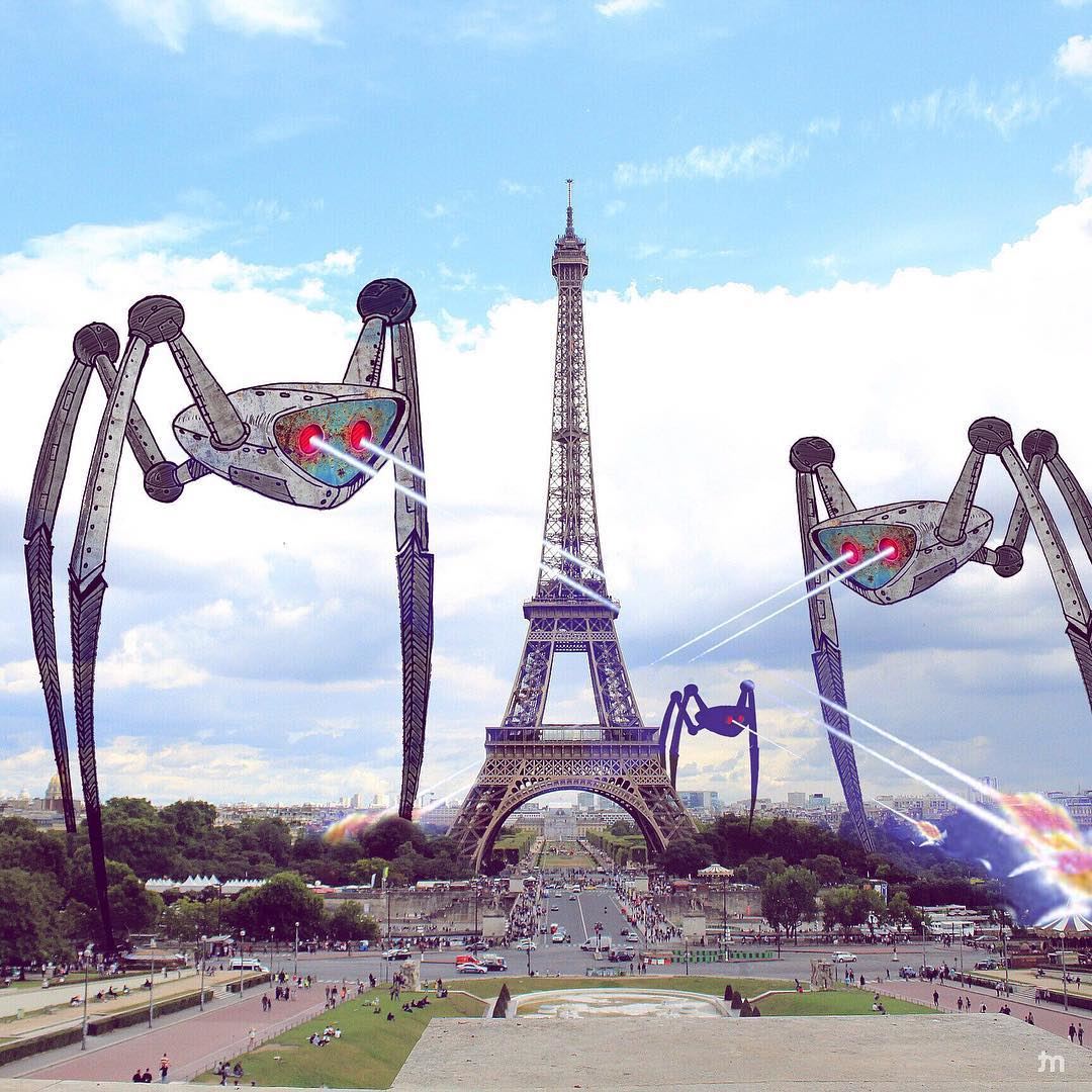 -Breaking news 👽-... Paris  eiffeltower  france  positivevibes ... (Eiffel Tower, Paris)