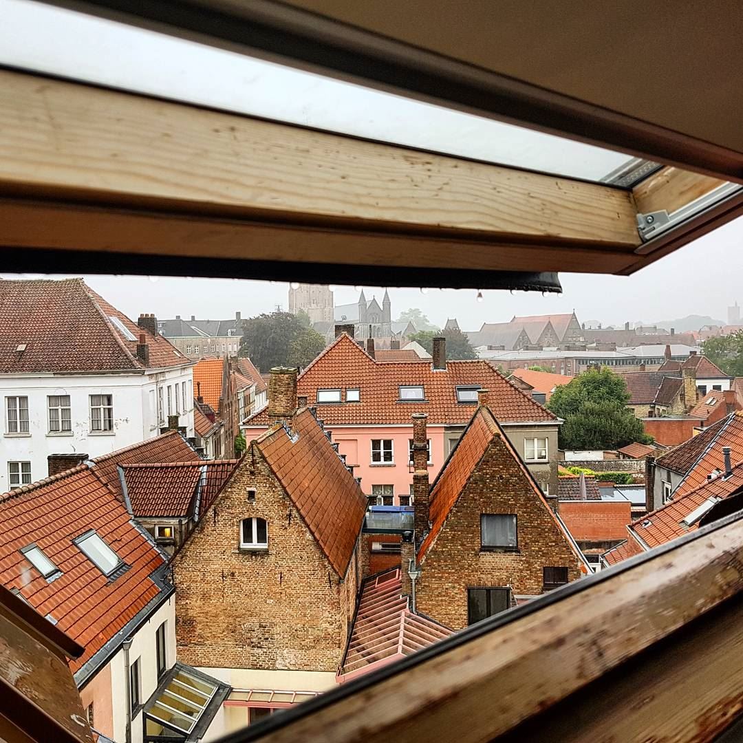 Bruges from my window. Good - magic - morning.  iwokeupinheaven  bruges ... (Brugge, Belgium)