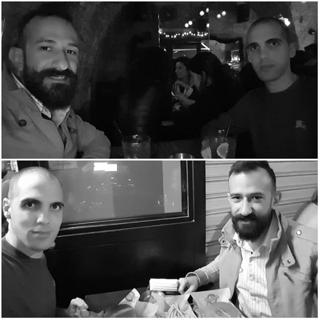 burger🍔 and drinks 🍸 with mi amigo amigo  friends  night out  burger  ... (Mar Mikhael-Armenia The Street)