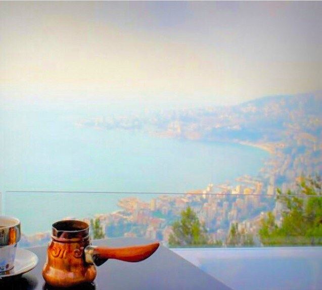 But first, coffee ☕️  MorningsLikeThis  LebaneseCoffee  LoveLebanon ... (Bay Lodge)