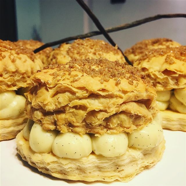 Calm Down And Have A Mille-Feuille. patzeesbakes  patzee  millefeuille ... (Beirut, Lebanon)