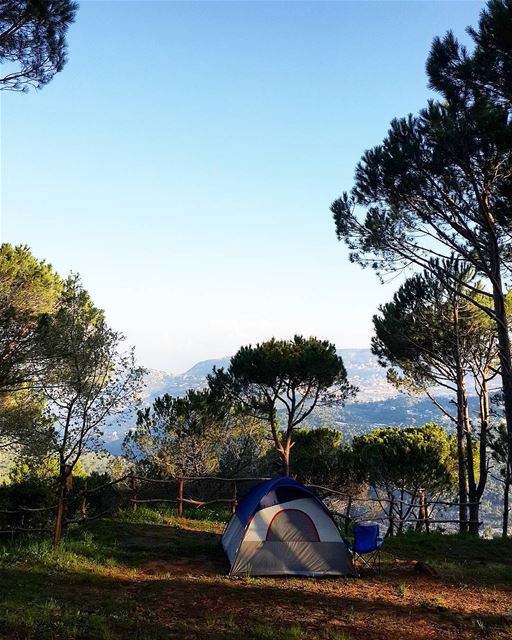  camping with a  view 😍⛺ lebanon  camping  sunrise  lebanonspotlights ...