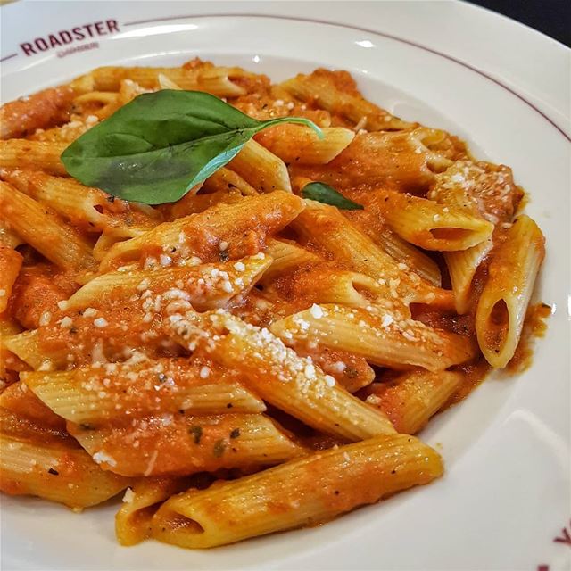 Can never get enough pasta 🍝... pasta  cheese  tomato  penne ... (Roadster Diner)