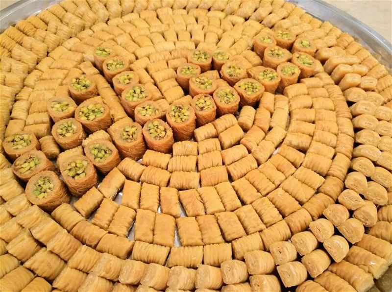 Can you read what's written?  معك for every Lebanese patriotic heart who... (Abed Ghazi Hallab Sweets)