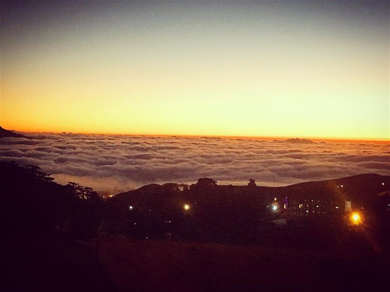  cedars  international  festival  north  lebanon  fog  sunset ... (Cedars Festival)