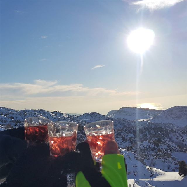 Cheers for the sweet life of the  mountains  whatsuplebanon ...