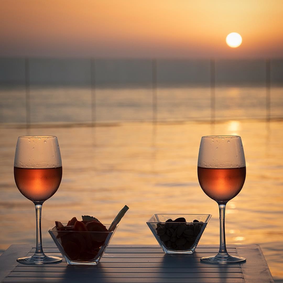  cheers  lebanon  lebanon🇱🇧  beirut  foodporn  drinks  sunset  sunrise ... (Lancaster Eden Bay)