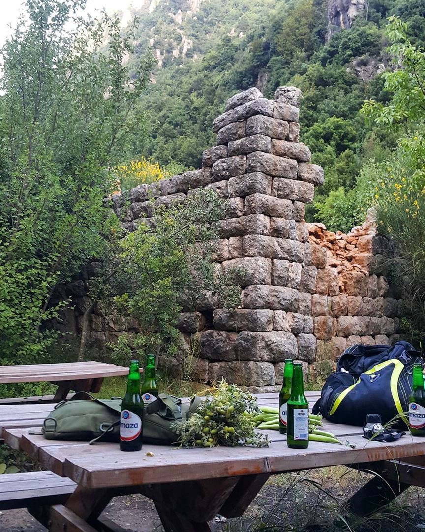 Cheers 🍻 the hikers rest almaza  beer  cheers  jungle  wild  adventure ...