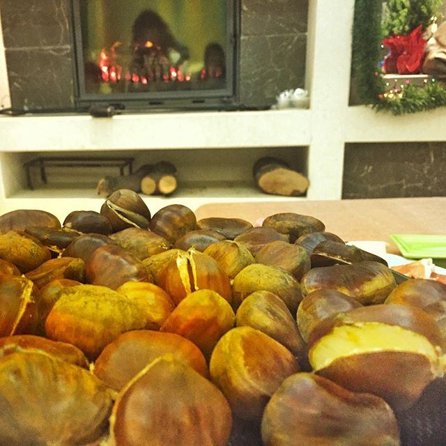 Chestnuts ready, wine ready, waiting for the countdown  (Saliba Residence)