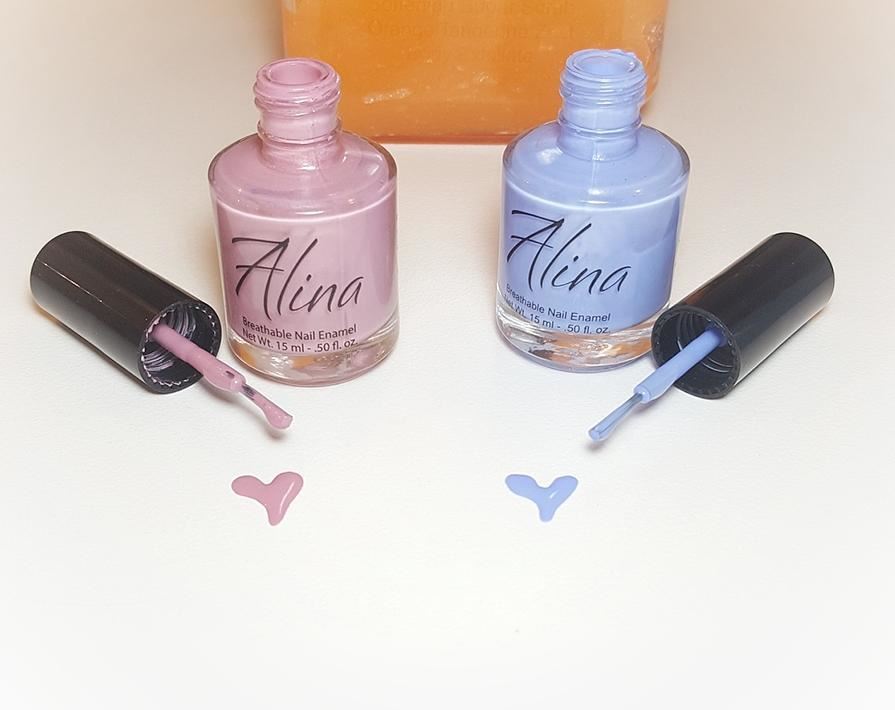 Choose ur heart 💙💟 new colors (alina breathable and organic nailpolish)... (MUREX Beauty Therapy)