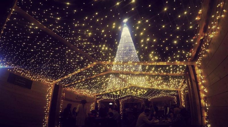 Christmas with all its warmth 🎄💫 christmas  stars  lights  decoration ... (جونية - Jounieh)