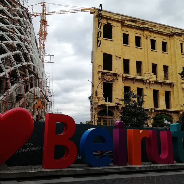 City of contrasts  downtownbeirut  beirut  livelovebeirut  Lebanon ... (Downtown Beirut)