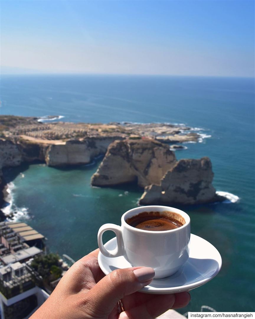  coffee tastes even better on Saturday 😍💙☕️🔆... (Beirut, Lebanon)