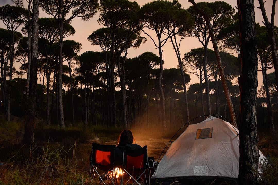 Cold Air 💨Dark Night 🌙Warm Fire 🔥Bright Stars ⭐️ camping  travel ... (Bkâssîne, Al Janub, Lebanon)