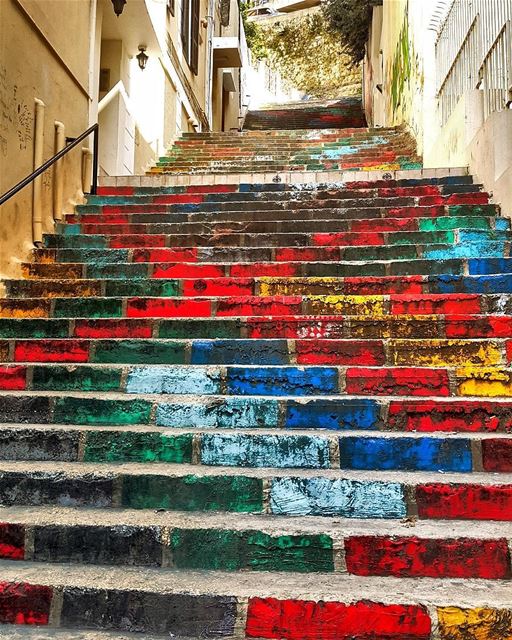Color is a power which directly the soul 💚💙❤💖  whatsuplebanon... (Achrafieh, Lebanon)