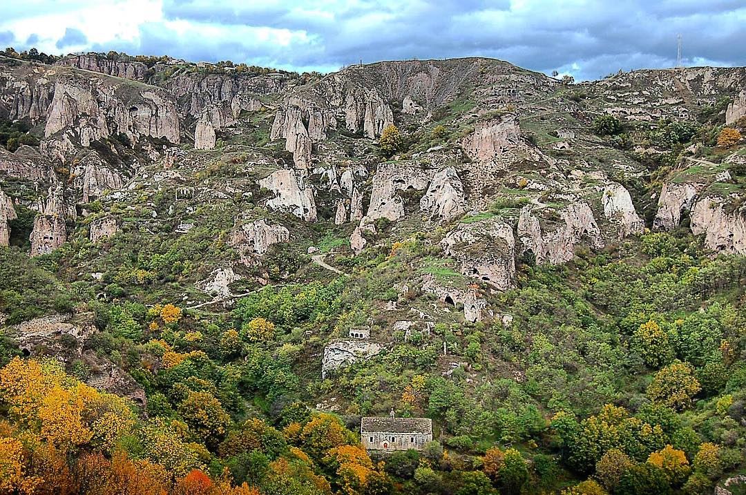 Colorful Armenia Hiking Trip 29 Sep until 9 Oct 2017.  Khndzoresk was...