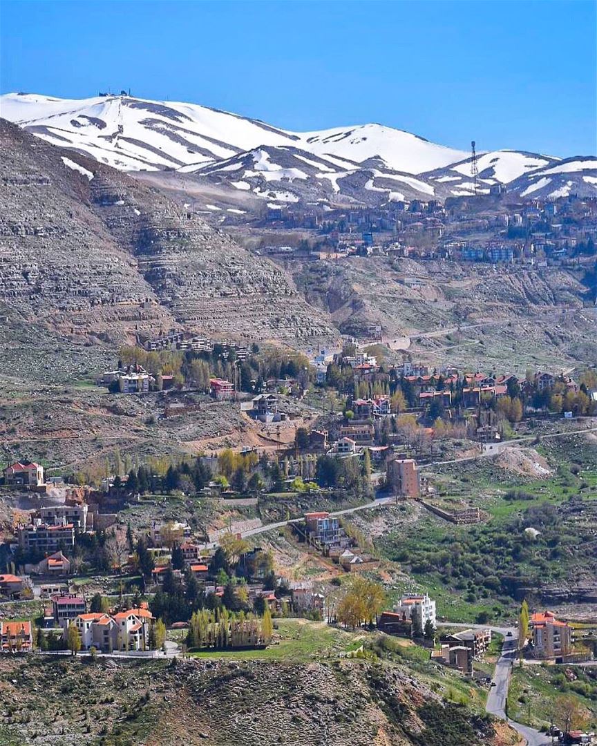 Colors of spring in  Kfardebian 💚🏔🍃... (Kfardebian,Mount Lebanon,Lebanon)