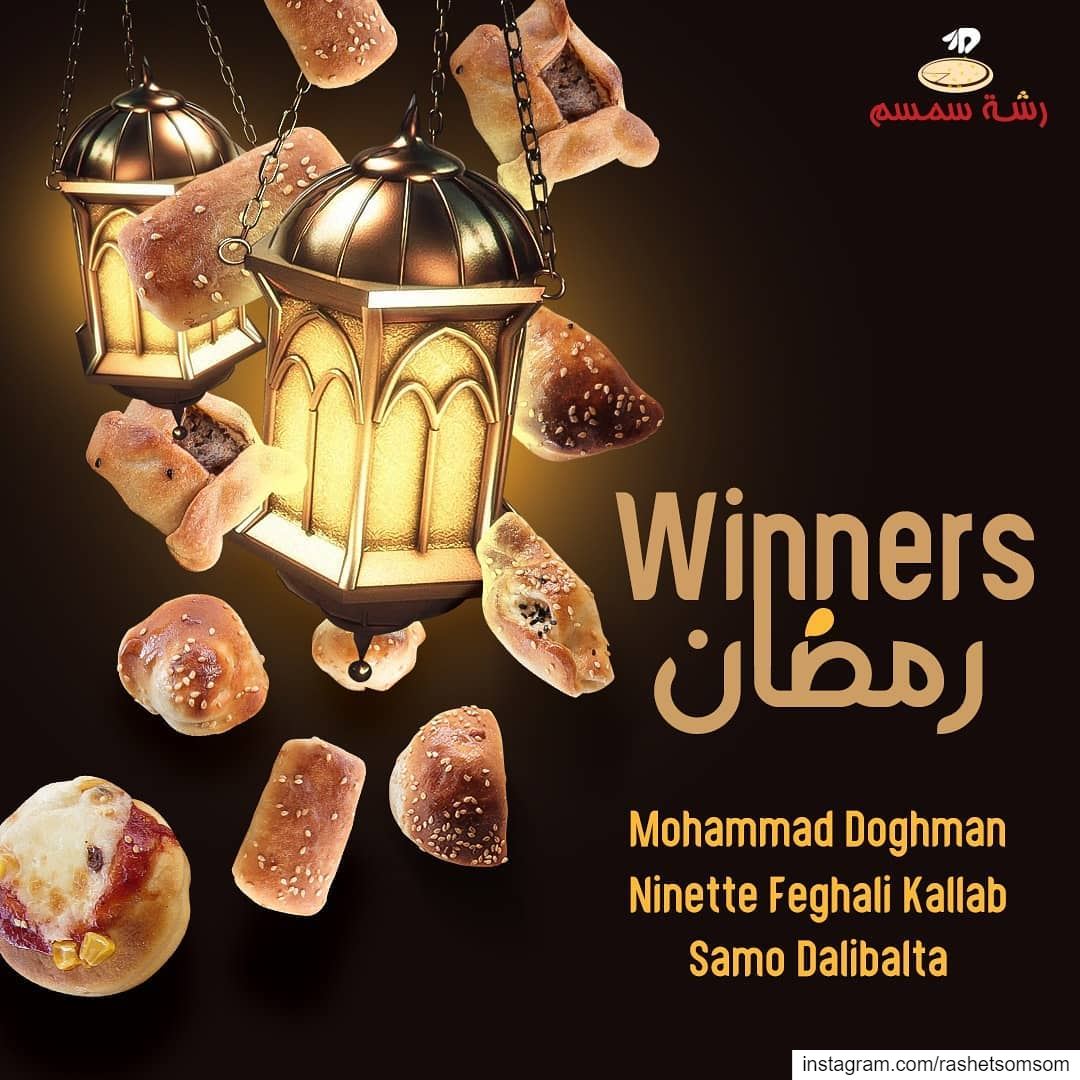 Congratulations to the winners Mohammad Doghman & @ninettefeghali from... (Rashet Somsom - رشة سمسم)