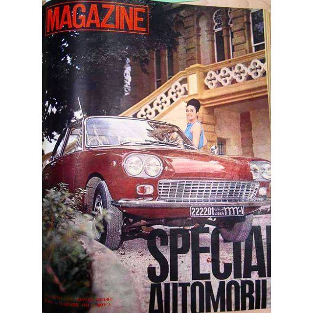 Cover Of Magazine With The Stairs Of Museum Nicolas Sursock , Special Automobile in 1964 .