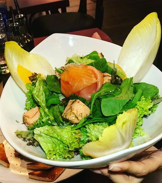 Craving a vivid green salmon salad - here’s where to get one —> @lerougebei (I Love Salmon)