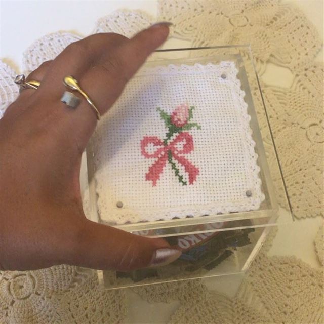 crossstitch  handmade  gift  idea  🌹  candy  case  lebanon  for  more ...