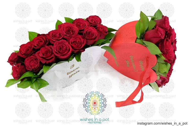 Customized heart of roses available in 2 colorsOrder it now: +961...