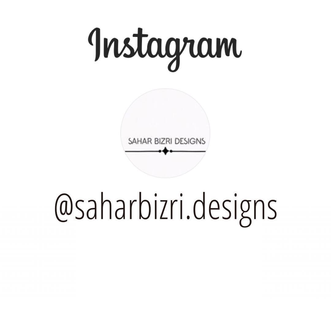 Dear Followers ,Kindly follow my new Personal Design Page @saharbizri.desig