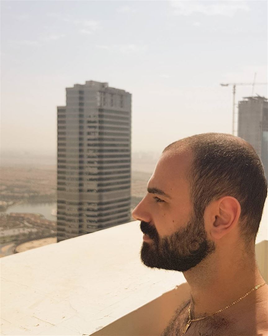 Decided to keep this photo 🤣 Dubai UAE Lebanon Lebanese beard ... (JLT)
