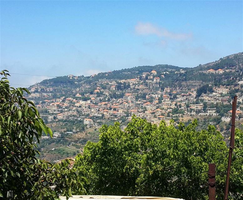 Deir el Kamar, as seen from my home in Beiteddine ❤❤  Lebanon  deirelkamar...