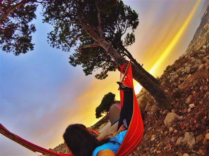 Disconnect to find the right connection. hammock  camping  earthpix ... (Lebanon)