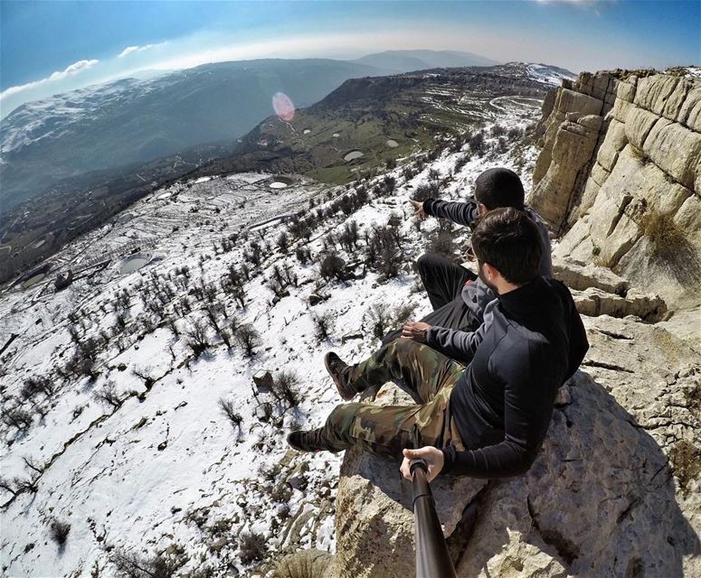 Discussing Global Warming 😅 ExploreWithChris... followme  natgeo ... (Qanat Bakish, Mont-Liban, Lebanon)