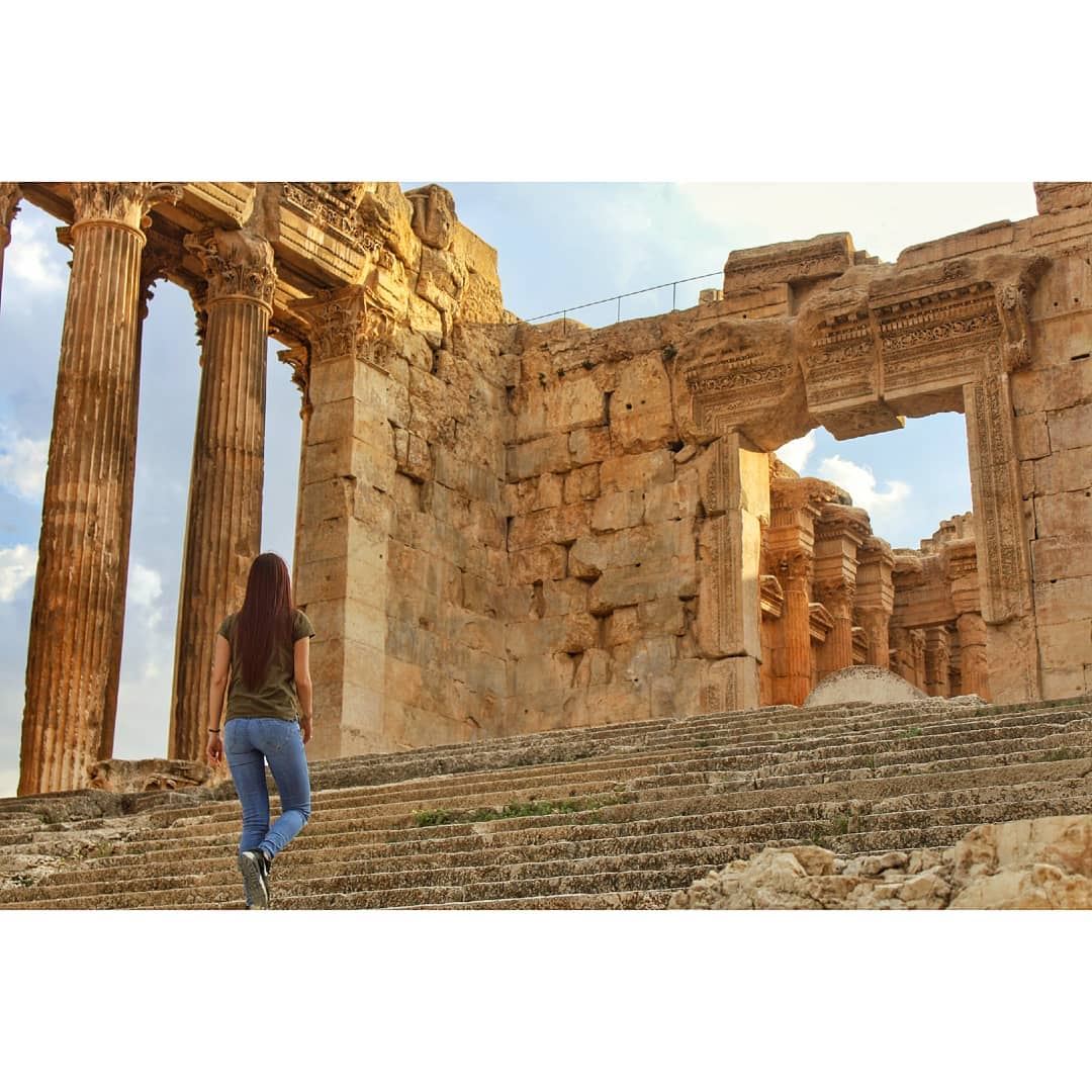 Don't let yesterday take up too much of today! livelovelebanon ... (Baalbeck Ruins)