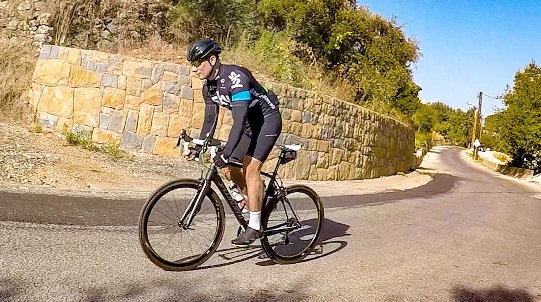 “Don’t watch the clock; do what it does. Keep going'' 🌄🚵☀️ cycling ... (Mount Lebanon)