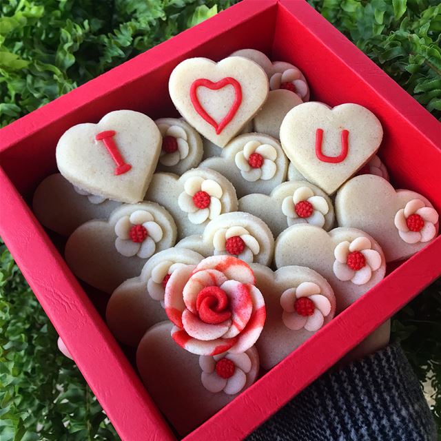 Early Valentine Marzipan Treats! Feelin’ the love ❤️... beirut ... (Maya Morris Chocolat)