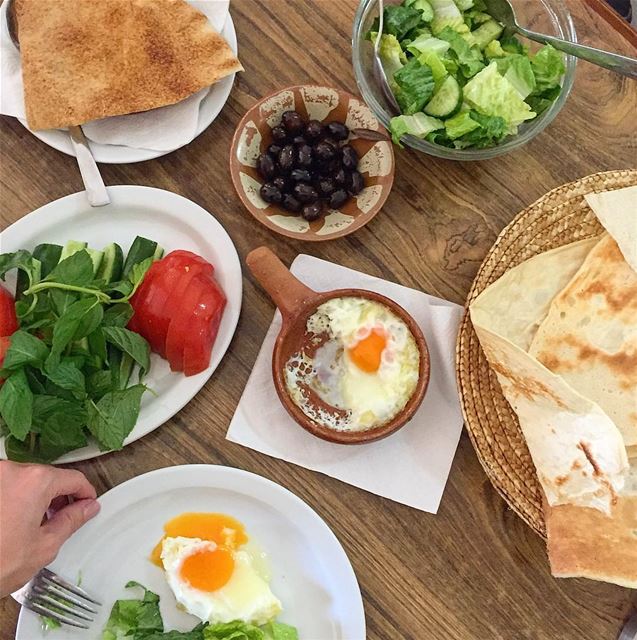 Egg centric breakfast! Good morning:)... (Beirut, Lebanon)