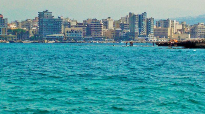 El Mina as seen from Bellan island 🌊 Beautiful  refreshing  day  People... (El-Mina, Tripoli)