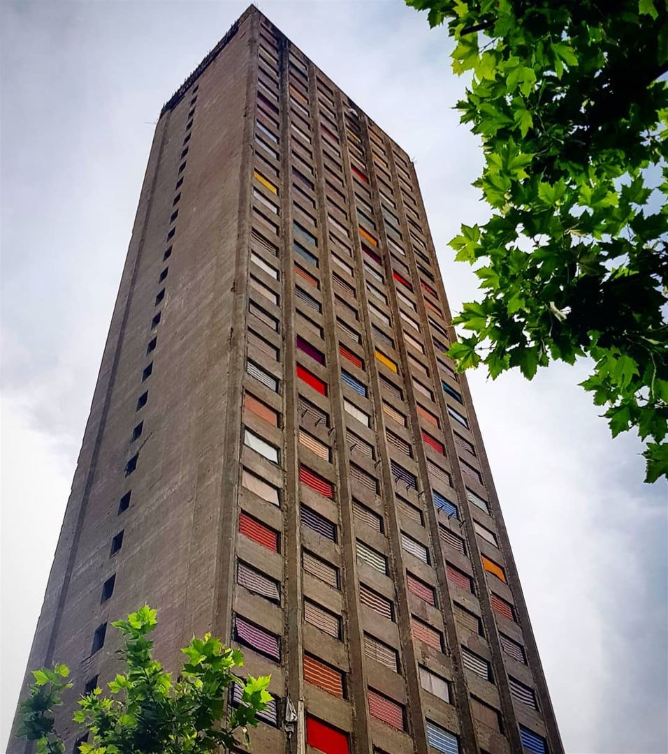 El Murr Tower:Construction stopped in 1975 with the start of the civil... (Beirut, Lebanon)