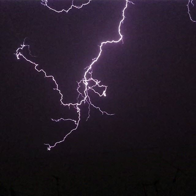 Electrical storm .. Now over beirut .Shot taken by me .  proudlylebanese...