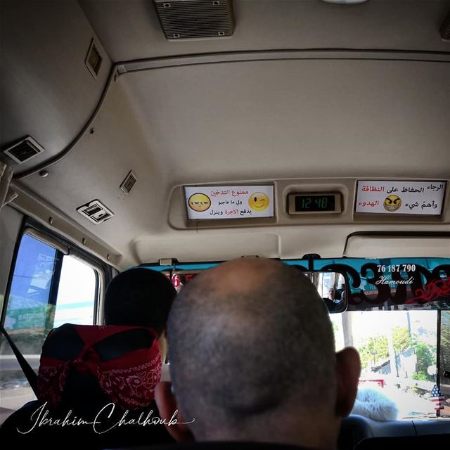 Emojis on the bus -  ichalhoub in  Beirut  Lebanon shooting with a mobile...