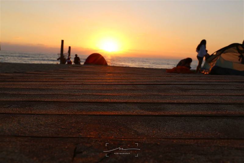 Enjoy the beauty of a sunset and enjoy nature's farewell kiss for the... (Damour Beach)