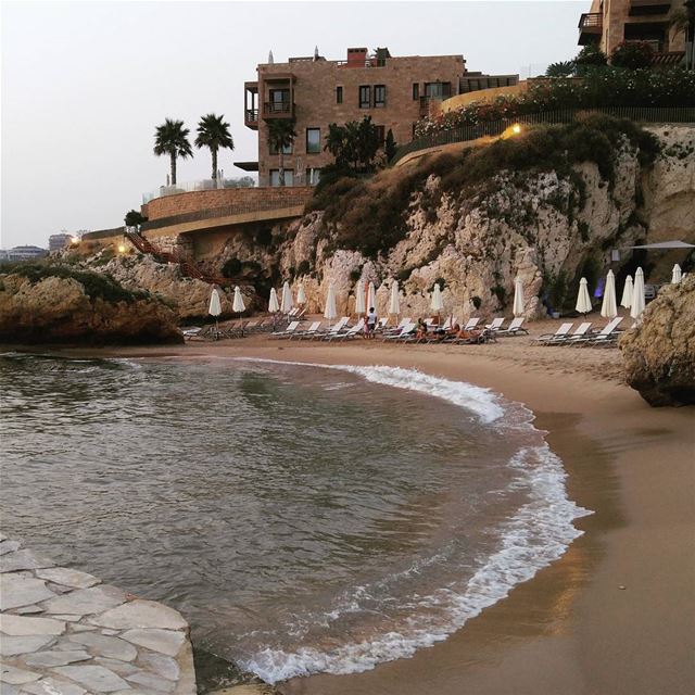 Escape  morningmotivation  morningsun  sea  sun  sands  beach  private ... (Byblos, Lebanon)