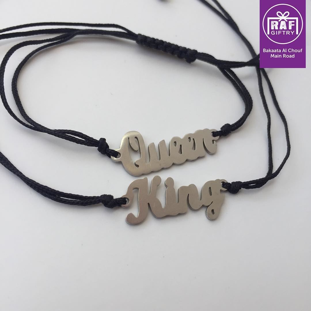 Every King needs a Queen 👑  raf_giftry....... couplebracelet ... (Raf Giftry)