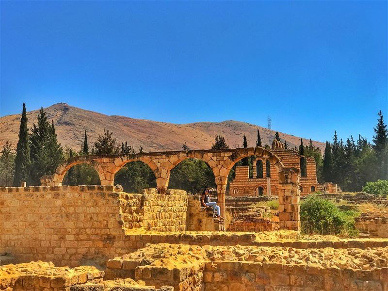 Every piece of my beautiful country looks like a postcard ❤️  touring ... (`Anjar, Béqaa, Lebanon)